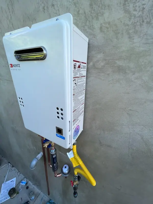 Tankless water heater installation for Society Meadows homes