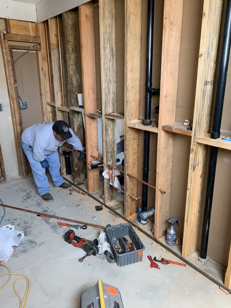 Commercial rough-in plumbing for Water Heater Replacement in Society Meadows